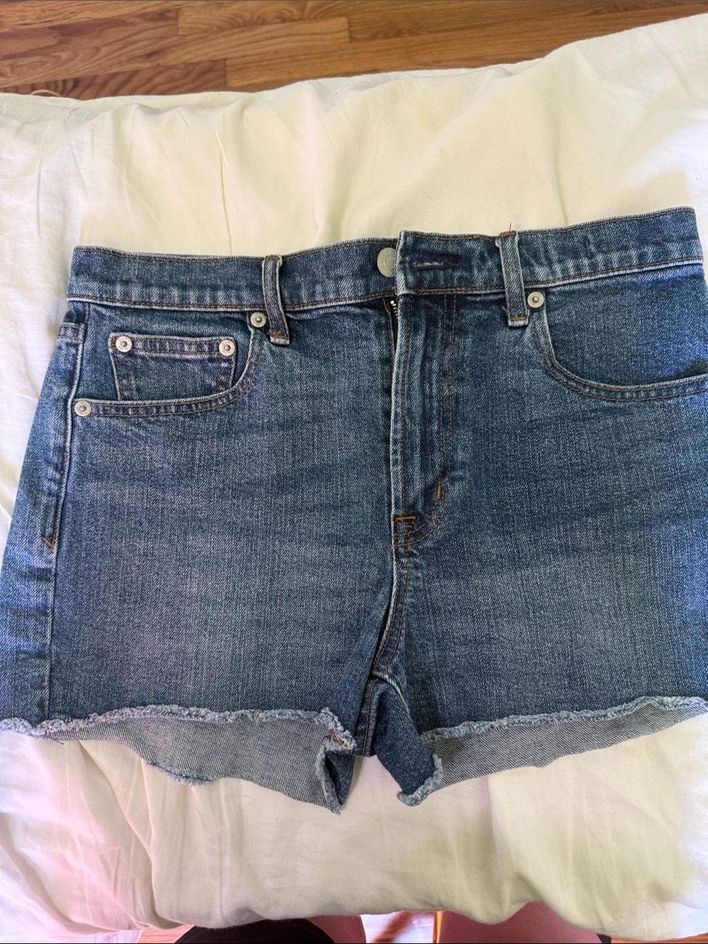 GAP Women's Blue Denim Cutoff Shorts -28